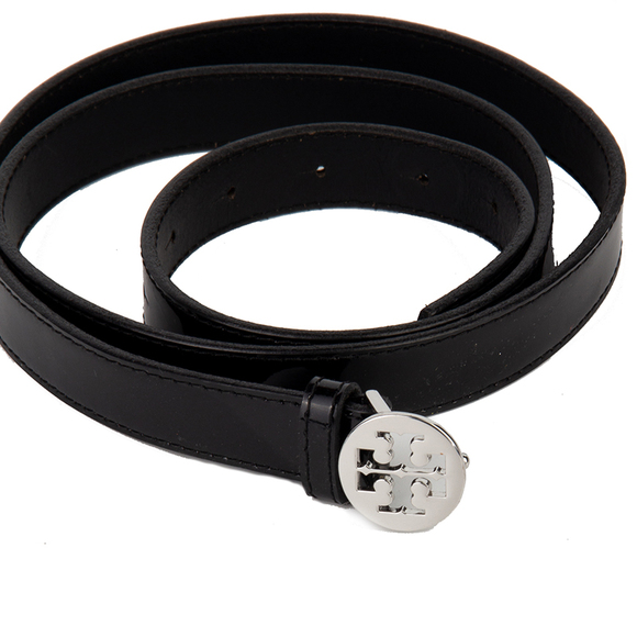 TORY BURCH BLACK CLASSIC BELT | WOMENS SIZE 1,13 - Picture 4 of 4